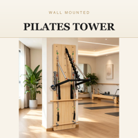 Tour de Pilates murale en bois pour la maison et le studio, équipement de fitness avec ressorts codés par couleur pour la formation en yoga (vente en gros)
