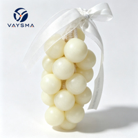 Savon en forme de raisin sur corde, barre artisanale, décoration de bain, cadeaux parfumés pour fêtes |   Savon artisanal en forme de fruits suspendus - 25 pièces