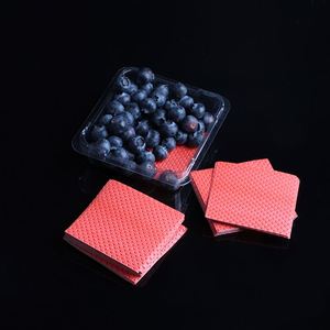 แผ่นซับน้ำคุณภาพสูงแบบใช้แล้วทิ้ง ขนาด 76*76 มม. บรรจุภัณฑ์และงานพิมพ์เกรดอาหาร สำหรับผลไม้ ผัก และชา - Product Image 3