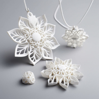 Service d'impression de Jewelry-3D en plastique SLA/FDM imprimé en 3D de conception personnalisée pour des pendentifs et des boucles d'oreilles de collier uniques