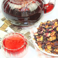 Teh Herbal Detoksifikasi Relaksasi Kesehatan Rasa Blueberry Alami Murni Langsung dari Pabrik, Kemasan Sachet 500g, MOQ Rendah & OEM