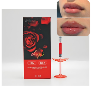 Fournisseur OEM d'usine - Remplisseur pour lèvres rouges 1ml - Repulpe les lèvres - Augmente la brillance des lèvres - Remplisseur à l'<span class=keywords><strong>acide</strong></span> <span class=keywords><strong>hyaluronique</strong></span> injectable - Product Image 3