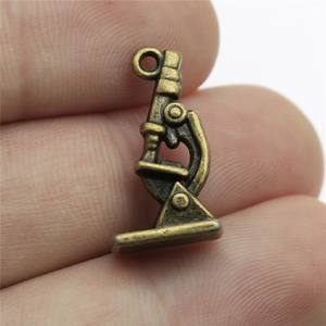 Gangan 21x11mm 2.5g Multi-color Retro Zinc Alloy Accessory Daily Necessities Microscope Pendant - Product Image 3