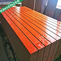 Panneau en bois mdf fendu 18mm, panneau en bois mdf pour affichage 11 lignes, mur en lamelles, prix bon marché pour le marché étranger, vente en gros
