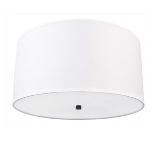White Color Acrylic Lampshade Ceiling Lamp with Black Decor <b>Plate</b> for Hotel Home Decor - Product Image 2
