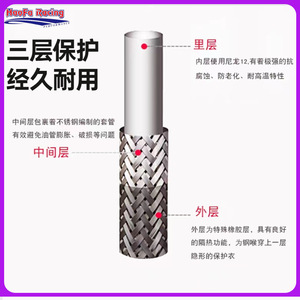 Tuyau de frein Haofa AN3 PTFE Nylon hydraulique pour modification automobile et moto - Product Image 2