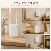 Diffuseur d'arômes sans eau 400 ml avec écran LCD, sans fil, mural ou de bureau, désodorisant électrique pour la maison et le salon