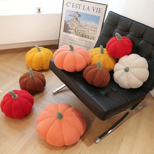 Nouveau modèle Halloween Peluche citrouille 40cm Rouge Jaune Orange Citrouille Peluche personnalisée Peluche oreiller - Product Image 1