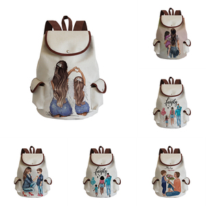 Bolsa con cordón informal con estampado de dibujos animados de <span class=keywords><strong>Super</strong></span> Mama, bolsa de libros portátil para mamá diaria con patrón personalizado para uso en el gimnasio por mujeres y adolescentes - Product Image 1