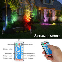 Spot solaire à changement de couleur étanche à LED réglable Spot extérieur Yard RGB Landscape Light Solar Garden Light