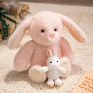 Jouets en peluche de la série mère-enfant, poupée canard, adorable chiot en peluche, poupée de confort pour enfants, coton PP, 25 cm, cadeau d'anniversaire - Product Image 6