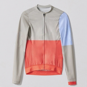 Maglia Jersey EVELYN OEM ODM Primavera Estate da <span class=keywords><strong>Uomo</strong></span> e Donna Senza Cuciture Traspirante ed Ecosostenibile a Maniche Lunghe Aderente per Bici da Corsa e Mountain Bike - Product Image 2