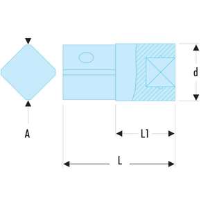 Acoplador FACOM de 3/8'' a 1/2'' - Product Image 2