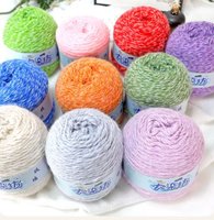 Étiquette personnalisée HENGYI 200g Fil à gâteau Bobbel coloré dégradé de Chine Nylon/Acrylique Teint en rouleau pour crochet Haute ténacité Ignifuge