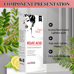 Limpiador facial al por mayor de fábrica, limpiador profundo antiacné con control de grasa y ácido kójico - Product Image 6