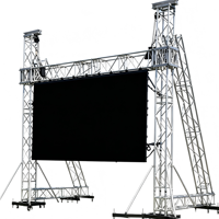 Système de support au sol en aluminium robuste, plaque de base, capacité de charge de 500 kg, conception modulaire pour écran LED, mur vidéo