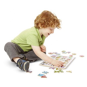 colores paño del bebé almohada del bebé apaciguar toalla/babero <span class=keywords><strong>zapatos</strong></span> <span class=keywords><strong>de</strong></span> bebé rompecabezas clásico <span class=keywords><strong>de</strong></span> madera Peg rompecabezas - Product Image 1