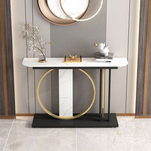 Ánh Sáng Sang Trọng Foyer Bảng Ý Phong Cách Treo Tường Biểu Ngữ Lối Vào Cửa Giao Diện Điều Khiển Bảng Cung Cấp Bảng Đá Cẩm Thạch Tủ Đá - Product Image 3