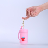 Porte-monnaie portable en silicone pour enfants et étudiants - Pochette étanche pour écouteurs pour les sports de plein air