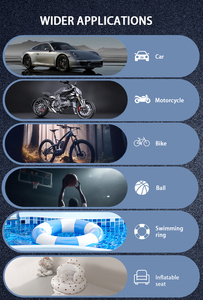 미니 전기 무선 디지털 타이어 펌프 자동차 오토바이 150PSI 에어 컴프레서 12v 에어 펌프 휴대용 타이어 인플레이터 - Product Image 5