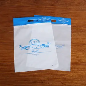 사용자 정의 고품질 친환경 투명 T 셔츠 플라스틱 가방 명확한 지퍼 잠금 가방 핸들