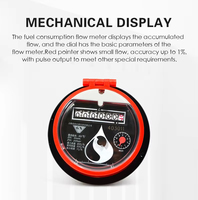 Compteur de débit à piston rotatif pour huile légère V4B avec filtre, compteur de consommation de carburant diesel pour véhicule, traceur GPS