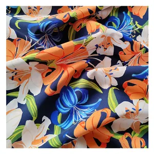 150 Gsm 120 Gsm Thick Polyester Fabric Shaoxing Woven Plain Fabric Custom Golden Supplier Digital Print Fabric For Dress