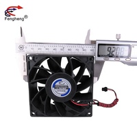Ventilateur de refroidissement à débit Axial 92x92x38mm, Mini boîtier avec moteur sans balais 9038 9238 12V 24V 7000RPM