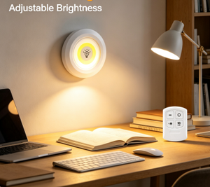 Lampe LED à télécommande pour armoire, lampe de nuit à piles sèches 3 couleurs pour <span class=keywords><strong>cuisine</strong></span>, chambre et armoire - Product Image 3