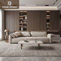Italienische Luxus-Sofagarnituren mit Klappbarer Armlehne, Modulares Echtleder-Ecksofa-Set für Wohnzimmer, Luxus-Couchgarnituren