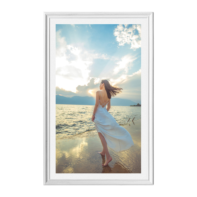 OEM Digital Photo Frame with Touch Screen Video Playback & Clock Function-NFT Art Display
