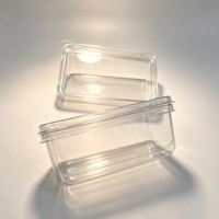 Boîte à gâteau en PET de qualité alimentaire, emballage transparent pour pâtisserie, mini boîte à dessert mousse, étui cadeau, logo personnalisé