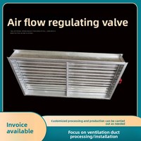 Clapet de régulation galvanisé rectangulaire résistant aux hautes températures pour l'évacuation des fumées électriques et la ventilation des conduits