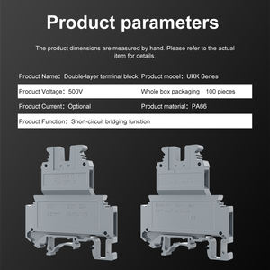 YHKJ UKK3/<span class=keywords><strong>5</strong></span> Bloque <span class=keywords><strong>de</strong></span> terminales <span class=keywords><strong>de</strong></span> riel <span class=keywords><strong>de</strong></span> doble capa MBKKB2.<span class=keywords><strong>5</strong></span> 3N Combinado UK Universal Terminal Strip 2,<span class=keywords><strong>5</strong></span>-4mm - Product Image 2