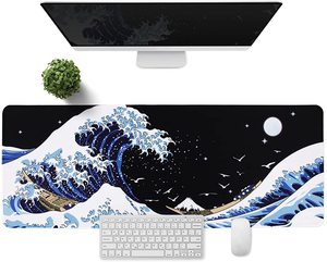 <span class=keywords><strong>Alfombrilla</strong></span> de ratón grande XXL para ordenador portátil, <span class=keywords><strong>alfombrilla</strong></span> de escritorio de ola marina, teclado de PC, impermeable, antideslizante, gruesa, de goma, para mesa, gran oferta - Product Image 2