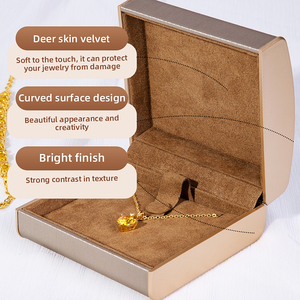 Caja de Exhibición de Joyería Multifuncional de Cuero PU Personalizada, Caja de Presentación de Lujo con Tapa Abatible, Alta Calidad, MOQ Bajo, de Fábrica - Product Image 6