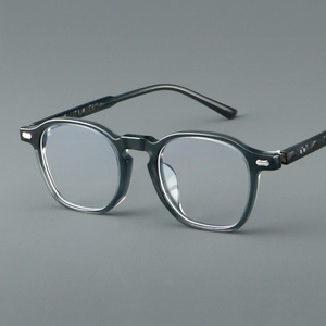 Gafas Redondas de Acetato de Color Retro MS YL65005 para Mujer, Monturas de Alta Calidad con Logotipo y <span class=keywords><strong>Lentes</strong></span> Fotocromáticas Personalizadas, <span class=keywords><strong>Lentes</strong></span> Premium - Product Image 4