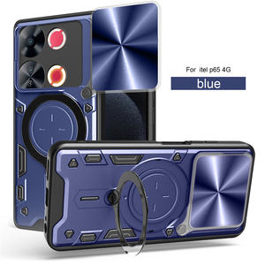 Étuis de téléphone anti-gravité avec béquille rotative <span class=keywords><strong>et</strong></span> fenêtre coulissante Lichicase pour Itel A100C Accessoires mobiles - Product Image 4