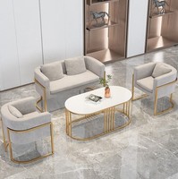 Ensemble de Meubles de Salon Design Moderne, Canapé Sectionnel en Velours Vert 2 Places