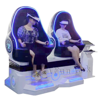 Simulateur de jeu VR 9D de luxe Colorful Park, machine d'arcade de réalité virtuelle, simulateur de vol en chaise œuf VR 9D