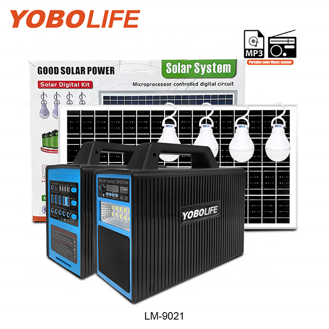 New Release Solar Energy Portable Generator Emergency Solar Kit Panel With Light LiFePO4 Battery Storage 12V Solar DC System