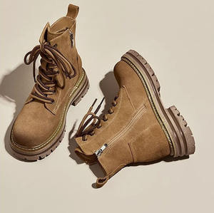 Botas Cortas de Mujer de Cuero Genuino Estilo Retro para Otoño Invierno 2026, Botas Vaqueras Occidentales con Plataforma y Tacón Alto - Product Image 5