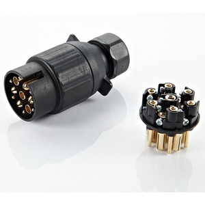 Oem 12v 7pin קרוון פלסטיק תקע גרירה כבל חשמלי משאית מחבר 7pin + 6pin מערב מערכת תקע-תקע - Product Image 1