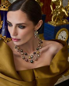 ליקסין יוקרה זירקון תכשיטים סט אימיטאציה צבעונית עגילי 3 חלקים עגילי זירקון שרשרת טבעת עבור כלה חתונה מסיבה - Product Image 2