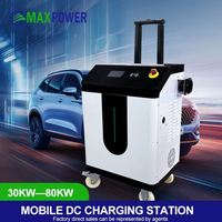 Chargeur EV portable à pistolet unique 80KW Station de charge DC rapide mobile pour chargeur EV portable BYD Tesla