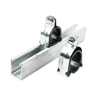 Collier de serrage réglable pour tube de support en profilé C, collier de serrage Unistrut