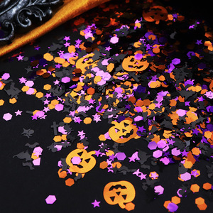 Halloween Nail Art paillettes paillettes 3D holographique araignée citrouille sorcière chauve-souris confettis paillettes pour ongles en acrylique fête d'halloween - Product Image 2