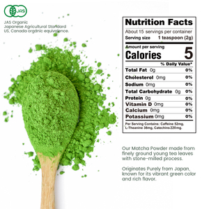 Matcha Orgánico Japonés de Grado Ceremonial, Té Verde Puro en Polvo Premium, Empaquetado en Caja a Granel para la Ceremonia Tradicional del Té, Adelgazante - Product Image 6