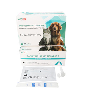 Bandelettes de test rapide Vivatest pour l'antigène de Toxoplasma Gondii chez les chats, boîte de 10 pièces, kit de diagnostic vétérinaire rapide, certifié CE - Product Image 1