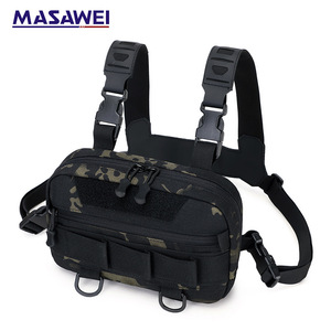 Masavi Tactical Waist Pack <b>Black</b> Sand Camouflage Outdoor Sports Male Lightweight <b>Backpack</b> With Zipper Pocket - Product Image 3